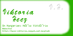 viktoria hecz business card